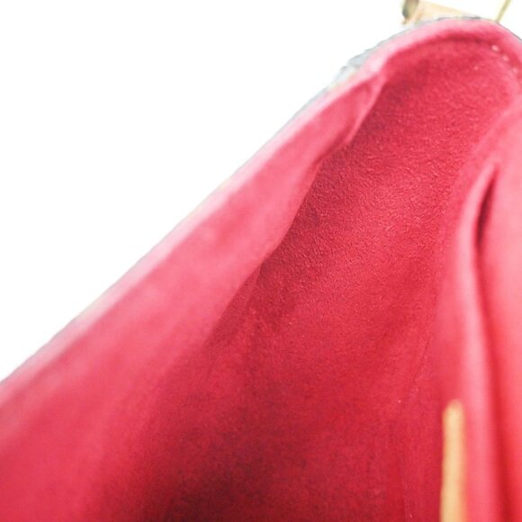 LOUIS VUITTON LV Tambourine Shoulder Bag Monogram Leather Brown - Picture 15 of 16